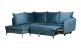 Ecksofa Shape links - mit Schlaffunktion - Petrolblau