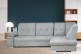 Ecksofa Grey rechts - mit Schlaffunktion - Warmes Grau