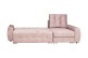 Sofa L-Form Milano rechts - mit Schlaffunktion - Staubige rosa