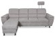 Ecksofa Milano - P links - mit Schlaffunktion - Taupe