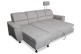 Ecksofa Milano - P links - mit Schlaffunktion - Taupe