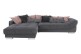 Sofa L-Form Diwan links - Stahl