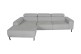 Ecksofa Fenza links - Silber