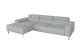 Ecksofa Fenza links - Silber