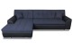 Ecksofa Treviso - P links - mit Schlaffunktion - Blau