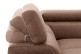 Wohnlandschaft Steve Luxus links - mit Schlaffunktion - Cognac