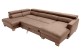 Wohnlandschaft Steve Luxus links - mit Schlaffunktion - Cognac