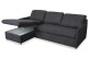 Ecksofa Jolyne-P links - mit Schlaffunktion - Graphit