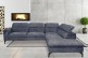 Ecksofa Arezza-P links - mit Schlaffunktion - Asphalt