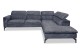 Ecksofa Arezza-P links - mit Schlaffunktion - Asphalt