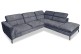 Ecksofa Arezza-P links - mit Schlaffunktion - Asphalt