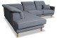 Ecksofa XL Salma-P links - Anthrazit