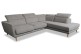 Ecksofa XL Salma-P rechts - Graubeige