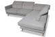 Ecksofa XL Salma-P rechts - Graubeige