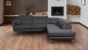 Ecksofa XL Salma-P rechts - Charcoal