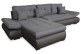 Sofa L-Form Enrico-P links - mit Schlaffunktion - Stahl