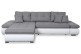 Ecksofa Enrico-P links - mit Schlaffunktion - Stahl