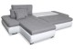 Ecksofa Enrico-P links - mit Schlaffunktion - Stahl