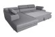 Sofa L-Form Julie-P links - mit Schlaffunktion - Grau