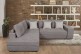 Ecksofa Carina-P rechts - mit Schlaffunktion - Grau