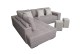 Ecksofa Carina-P rechts - mit Schlaffunktion - Grau
