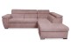 Ecksofa Riviera-P rechts - mit Schlaffunktion - Flamingo