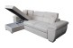 Ecksofa Universal Como-P - mit Schlaffunktion - Altweiß