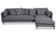 Ecksofa XL Bonham-P rechts - Dunkelgrau