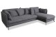 Ecksofa XL Bonham-P rechts - Dunkelgrau