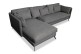 Ecksofa XL Bonham-P links - Stahl