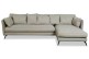 Ecksofa XL Bonham-P rechts - Graubeige