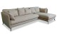 Ecksofa XL Bonham-P rechts - Graubeige