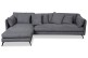 Ecksofa XL Bonham-P links - Dunkelgrau