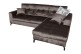 Ecksofa Lacona rechts - mit Relax - Mokka