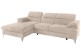 Ecksofa Caluso links - mit Schlaffunktion - Beige