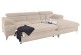 Ecksofa Caluso rechts - mit Schlaffunktion - Beige