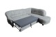 Sofa L-Form Camelita-P rechts - mit Schlaffunktion - Grau