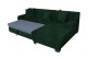 Sofa L-Form Emily 2 rechts - mit Schlaffunktion - Dunkelgrün