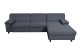 Sofa L-Form Jamie-P rechts - mit Schlaffunktion - Grau