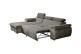 Ecksofa Trino links - mit Schlaffunktion - Charcoal