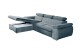 Ecksofa Trino links - mit Schlaffunktion - Jeansblau