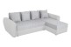 Ecksofa Universal Venus - mit Schlaffunktion - Silber