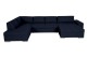 Wohnlandschaft Cascada links - mit Schlaffunktion - Navy