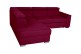 Sofa L-Form Lucy links - mit Schlaffunktion - Rot