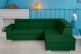 Sofa L-Form Lucy rechts - mit Schlaffunktion - Smaragd
