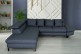 Ecksofa NewSunset Fly links - mit Schlaffunktion - Denim