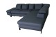 Sofa L-Form NewSunset Fly rechts - mit Schlaffunktion - Denim