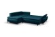 Eckcouch Aspen II links - mit Schlaffunktion - Teal