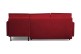 Ecksofa Universal Adele beidseitig - mit Schlaffunktion - Kirschrot