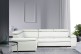 Ecksofa Loft links - mit Schlaffunktion - Silber